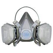3M TEKK Protection Disposable Respirator, M Mask, P95 Filter Class, Dual Cartridge, Gray 52P71PC1-B/R52P71